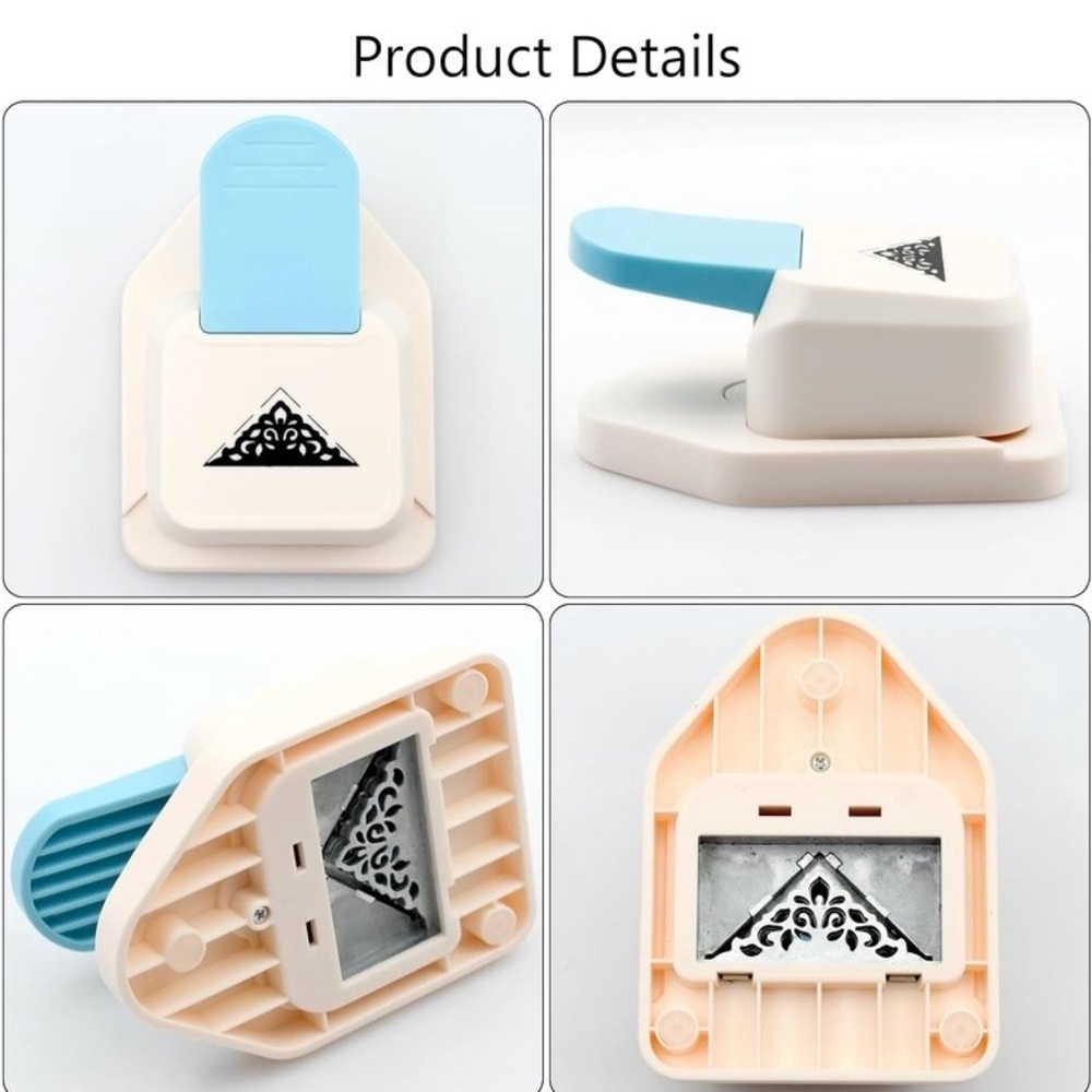 Corner Paper Punch Triangle Lace Pattern Scrapbooking Craft Punch Making Tool - Picture 3 of 5